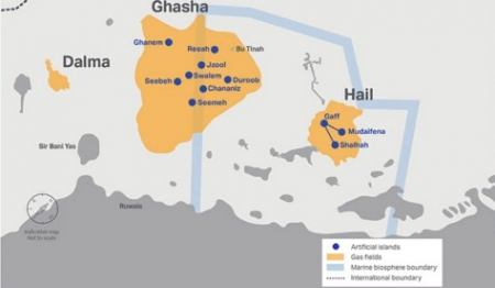Искусственные жемчужины Абу-Даби. Для разработки концессии Гаша будет построено 10 рукотворных островов.
